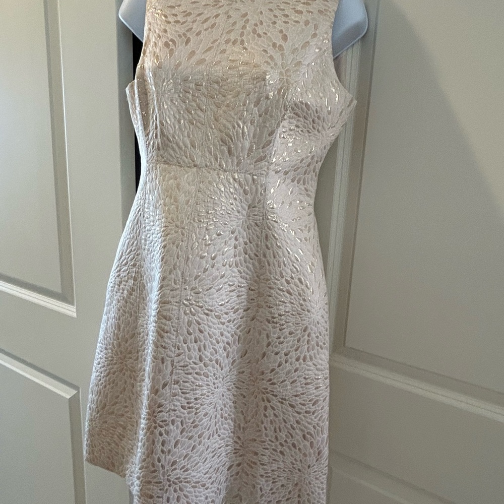 Elizabeth McKay Cream Sleeveless Mini Dress
